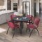Regency Kahlo Round Table & Chair Sets, 36 W, 36 L, 29 H, Wood, Metal, Plastic Top, Grey TPL36RNDGYBK47BY - alternate 1